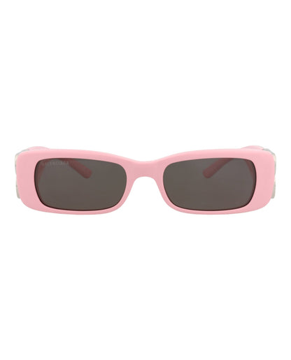 Balenciaga Womens Square/Rectangle Pink Silver Grey Fashion Designer Eyewear
