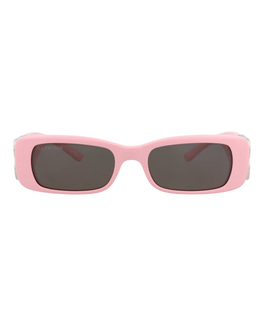 Balenciaga Womens Square/Rectangle Pink Silver Grey Fashion Designer Eyewear