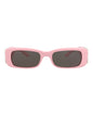 Balenciaga Womens Square/Rectangle Pink Silver Grey Fashion Designer Eyewear