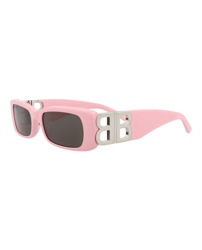 Balenciaga Womens Square/Rectangle Pink Silver Grey Fashion Designer Eyewear