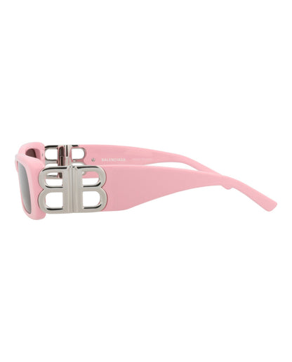 Balenciaga Womens Square/Rectangle Pink Silver Grey Fashion Designer Eyewear