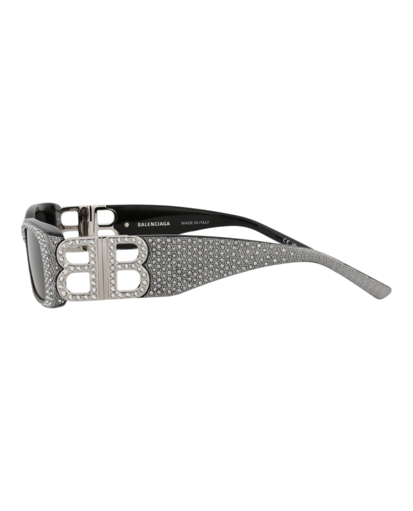 Balenciaga Womens Square/Rectangle Black Silver Grey Fashion Designer Eyewear