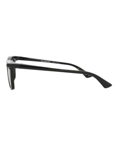 Balenciaga Unisex Square/Rectangle Black Black Grey Fashion Designer Eyewear