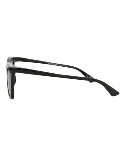 Balenciaga Unisex Square/Rectangle Black Black Grey Fashion Designer Eyewear