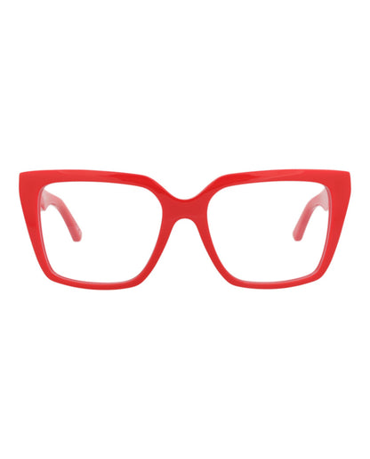 Balenciaga Womens Square/Rectangle Red Red Transparent Fashion Designer Eyewear