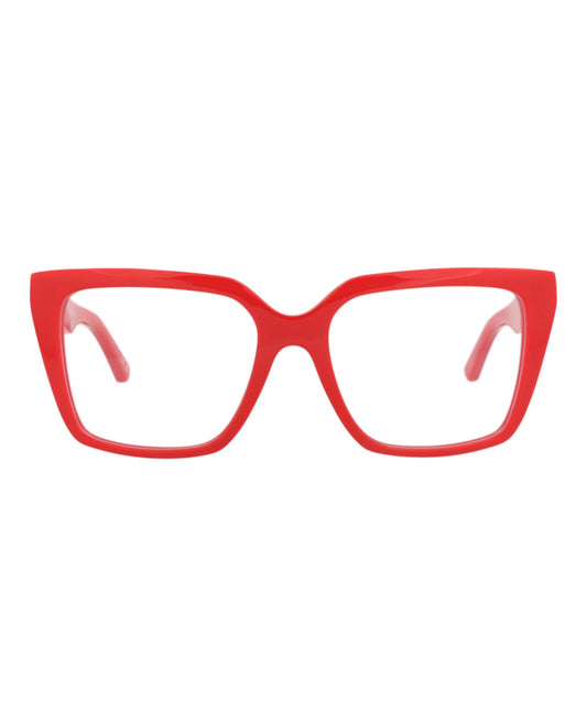 Balenciaga Womens Square/Rectangle Red Red Transparent Fashion Designer Eyewear