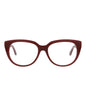 Balenciaga Womens Round/Oval Burgundy Burgundy Transparent Fashion Designer Eyewear