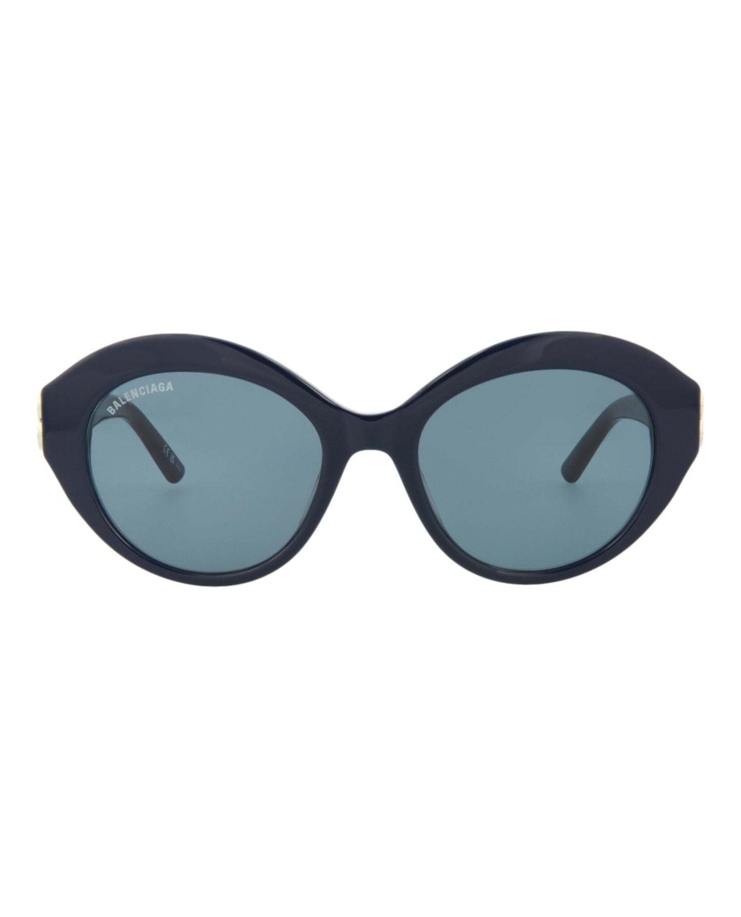 Balenciaga Womens Round/Oval Blue Silver Blue Fashion Designer Eyewear