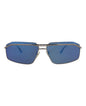 Balenciaga Mens Aviator Ruthenium Ruthenium Blue Fashion Designer Eyewear