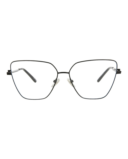 Balenciaga Womens Cat Eye Black Black Transparent Fashion Designer Eyewear