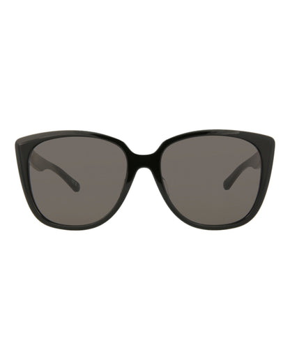 Balenciaga Womens Square/Rectangle Black Black Grey Fashion Designer Eyewear