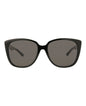 Balenciaga Womens Square/Rectangle Black Black Grey Fashion Designer Eyewear