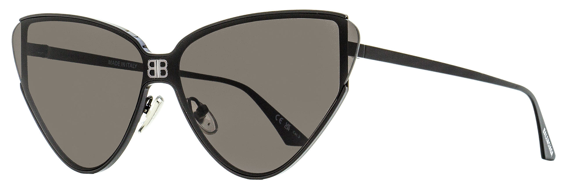 Balenciaga Cateye Sunglasses BB0191S 001 Black 99mm Black