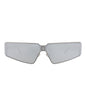 Balenciaga Unisex Square/Rectangle Ruthenium Ruthenium Silver Fashion Designer Eyewear