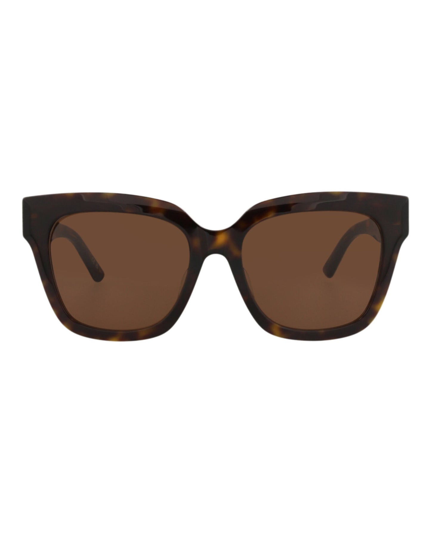 Balenciaga Womens Square/Rectangle Havana Havana Brown Fashion Designer Eyewear