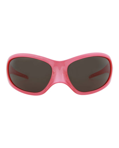 Balenciaga Unisex Shield/Wrap Pink Pink Grey Fashion Designer Eyewear Pink Pink Grey