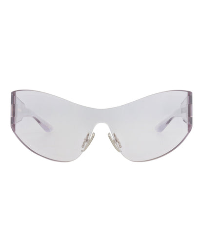 Balenciaga Womens Shield/Wrap Grey Grey Grey Fashion Designer Eyewear