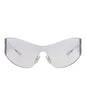 Balenciaga Womens Shield/Wrap Grey Grey Grey Fashion Designer Eyewear