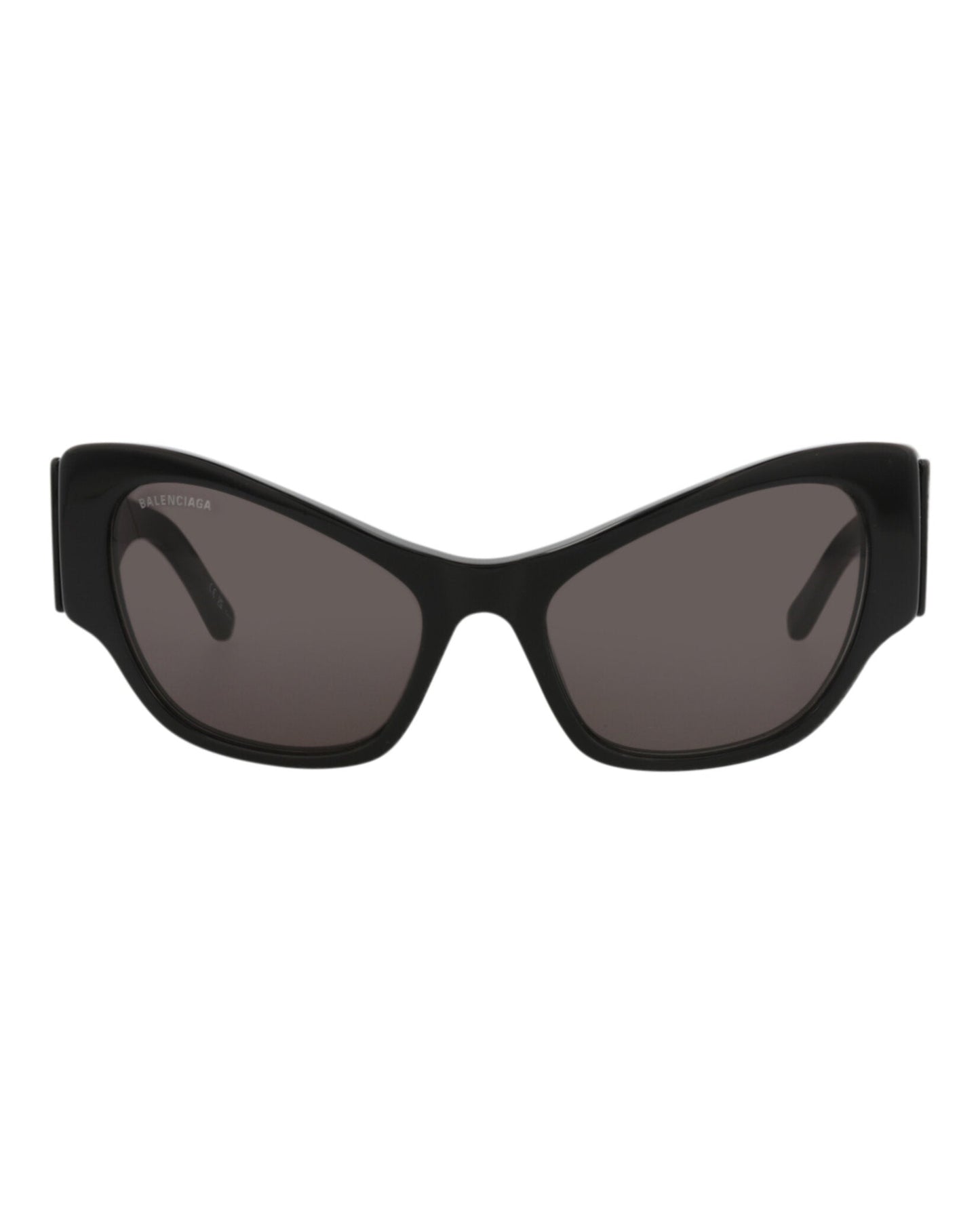 Balenciaga Womens Cat Eye Black Black Grey Fashion Designer Eyewear