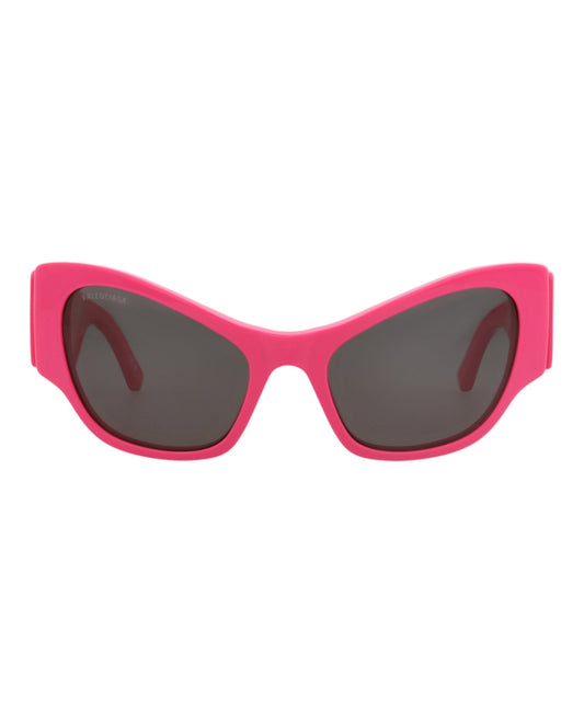Balenciaga Womens Cat Eye Fuchsia Fuchsia Grey Fashion Designer Eyewear
