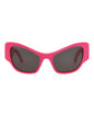 Balenciaga Womens Cat Eye Fuchsia Fuchsia Grey Fashion Designer Eyewear