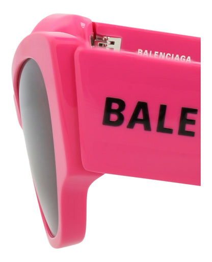 Balenciaga Womens Cat Eye Fuchsia Fuchsia Grey Fashion Designer Eyewear