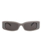 Balenciaga Womens Square/Rectangle Grey Grey Grey Fashion Designer Eyewear