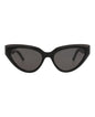 Balenciaga Womens Cat Eye Black Black Grey Fashion Designer Eyewear