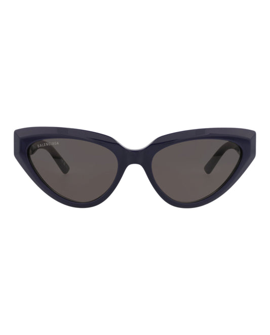 Balenciaga Womens Cat Eye Blue Blue Grey Fashion Designer Eyewear
