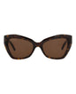 Balenciaga Womens Cat Eye Havana Havana Brown Fashion Designer Eyewear