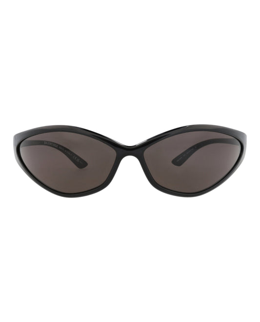 Balenciaga Unisex Shield/Wrap Black Black Grey Fashion Designer Eyewear