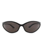 Balenciaga Unisex Shield/Wrap Black Black Grey Fashion Designer Eyewear