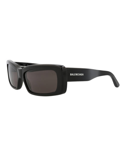 Balenciaga Unisex Square/Rectangle Black Black Grey Fashion Designer Eyewear