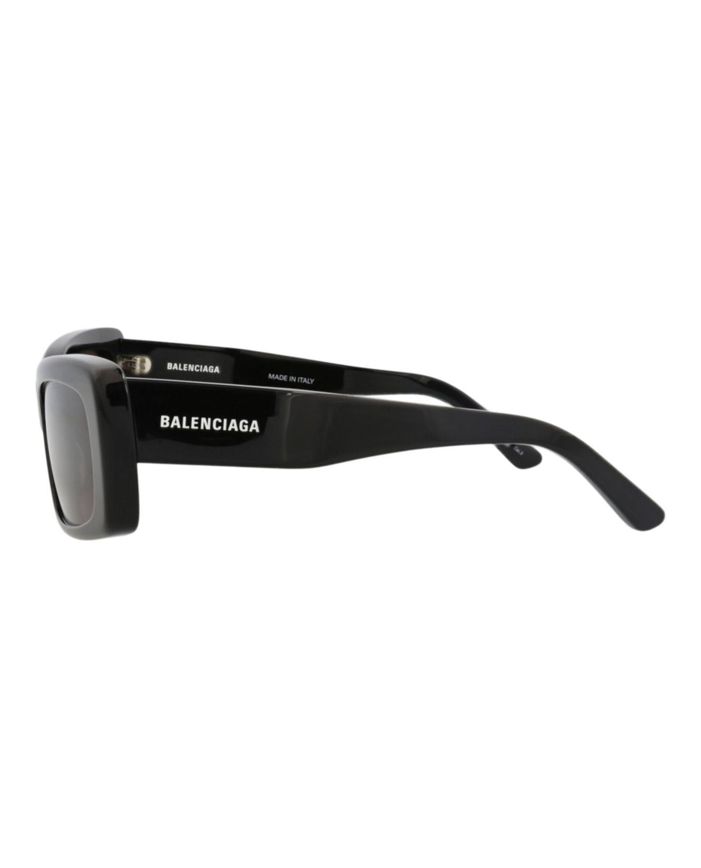 Balenciaga Unisex Square/Rectangle Black Black Grey Fashion Designer Eyewear