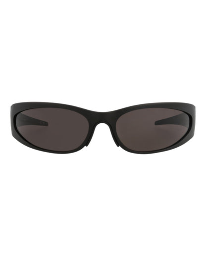 Balenciaga Mens Shield/Wrap Black Black Grey Fashion Designer Eyewear