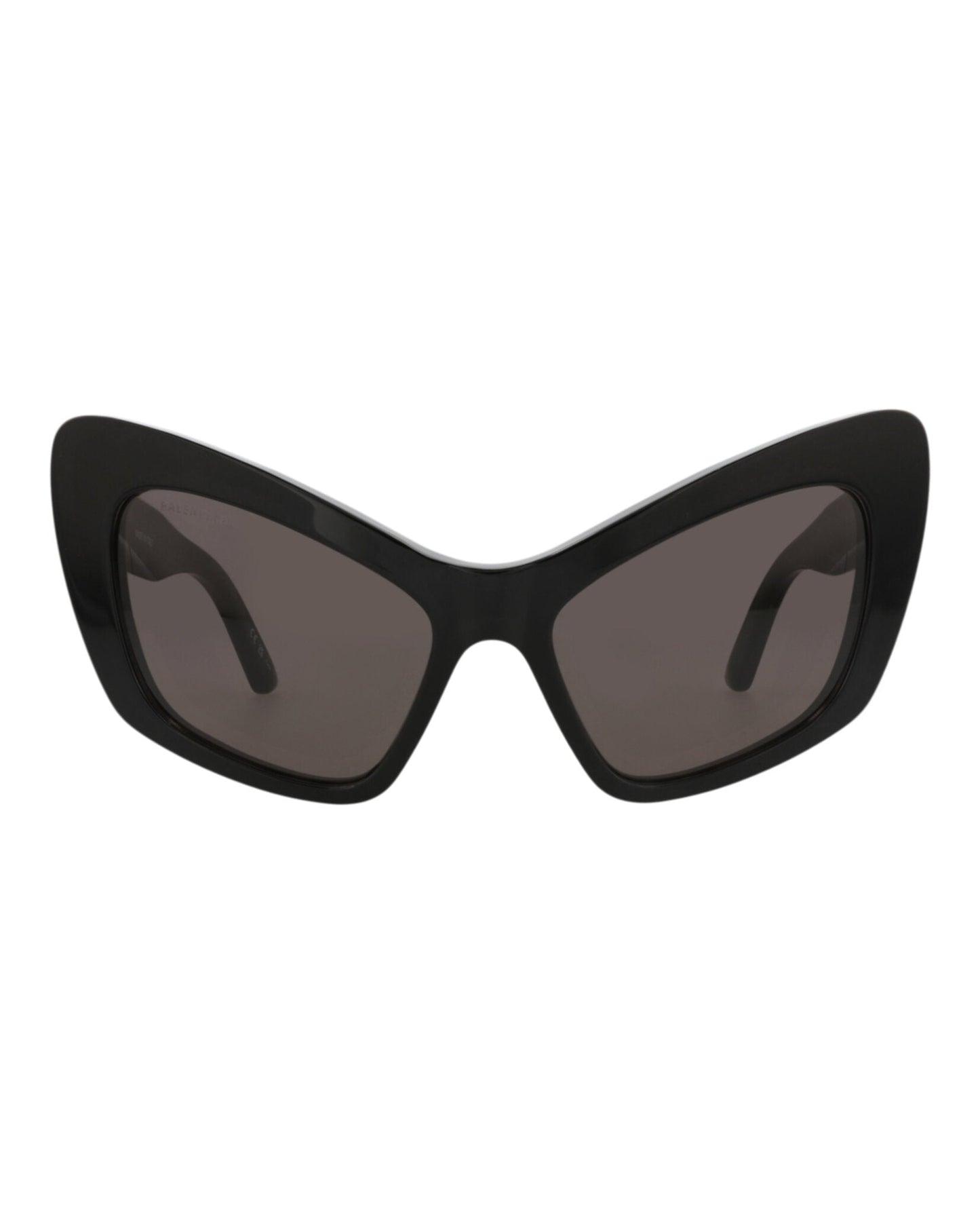 Balenciaga Womens Cat Eye Black Black Grey Fashion Designer Eyewear
