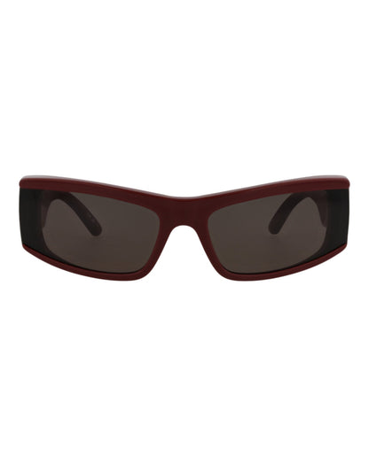 Balenciaga Unisex Cat Eye Burgundy Burgundy Grey Fashion Designer Eyewear