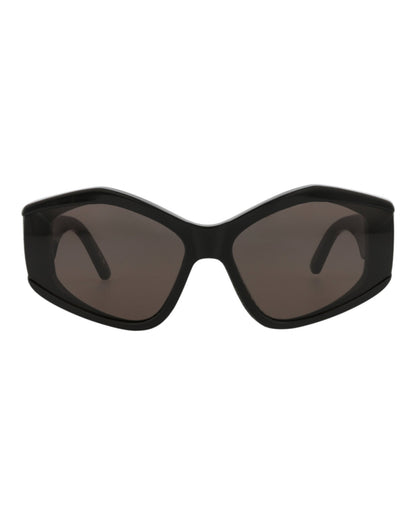 Balenciaga Womens Cat Eye Black Black Grey Fashion Designer Eyewear