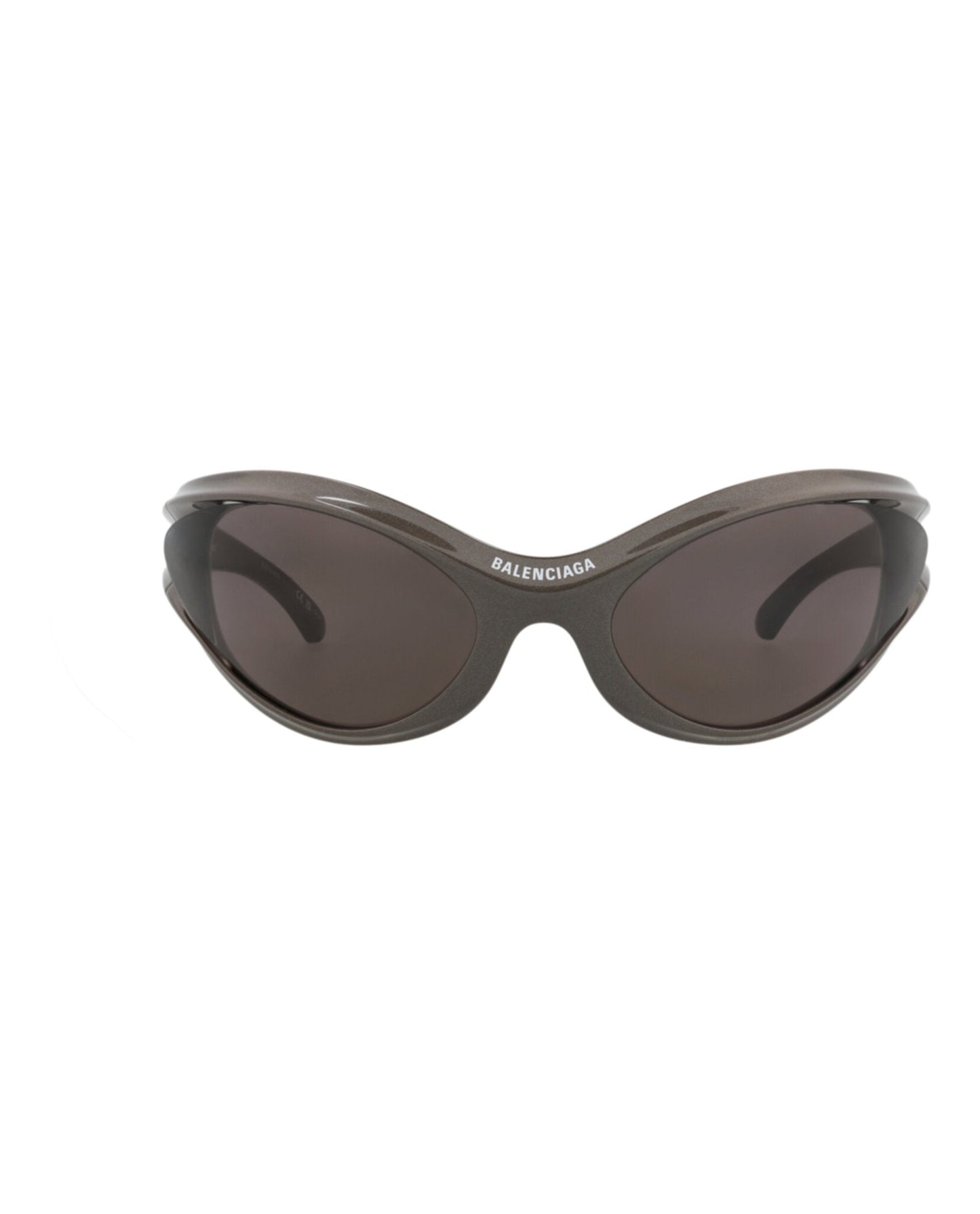 Balenciaga Unisex Shield/Wrap Grey Grey Grey Fashion Designer Eyewear