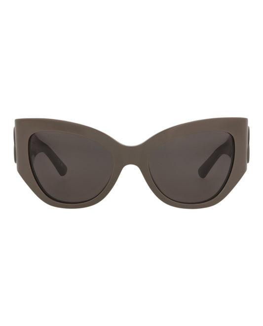 Balenciaga Womens Cat Eye Brown Brown Grey Fashion Designer Eyewear