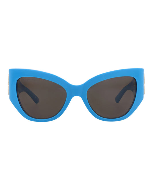 Balenciaga Womens Cat Eye Light Blue Light Blue Grey Fashion Designer Eyewear