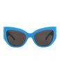 Balenciaga Womens Cat Eye Light Blue Light Blue Grey Fashion Designer Eyewear