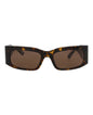 Balenciaga Unisex Square/Rectangle Havana Havana Brown Fashion Designer Eyewear