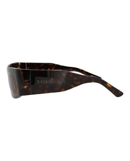 Balenciaga Unisex Square/Rectangle Havana Havana Brown Fashion Designer Eyewear
