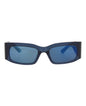 Balenciaga Unisex Square/Rectangle Blue Blue Blue Fashion Designer Eyewear