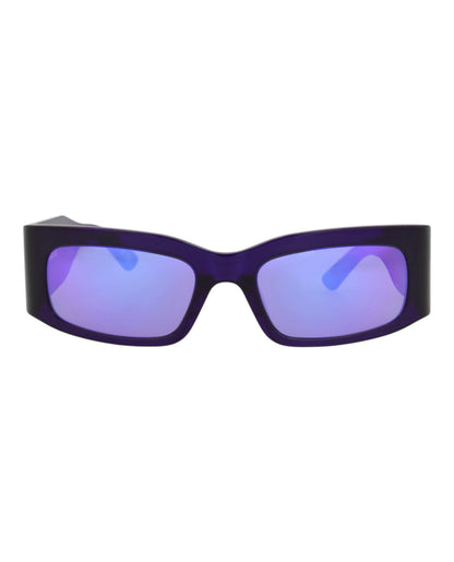 Balenciaga Unisex Square/Rectangle Violet Violet Violet Fashion Designer Eyewear