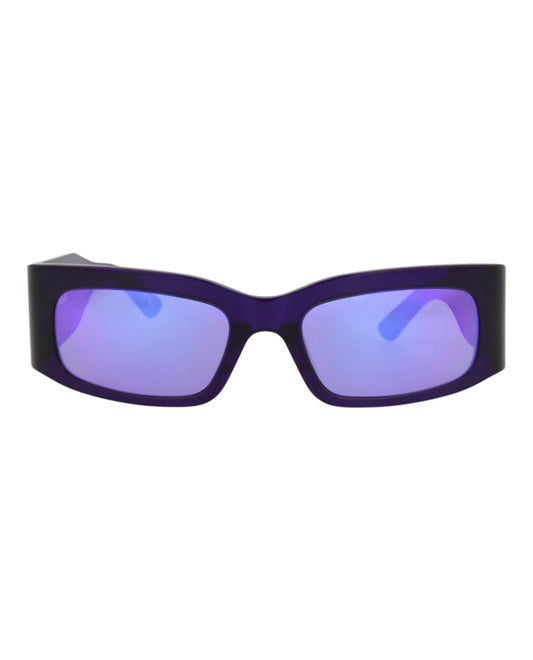 Balenciaga Unisex Square/Rectangle Violet Violet Violet Fashion Designer Eyewear