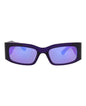 Balenciaga Unisex Square/Rectangle Violet Violet Violet Fashion Designer Eyewear