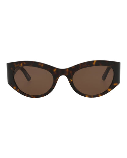 Balenciaga Womens Round/Oval Havana Havana Brown Fashion Designer Eyewear