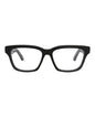 Balenciaga Unisex Square/Rectangle Black Black Transparent Fashion Designer Eyewear